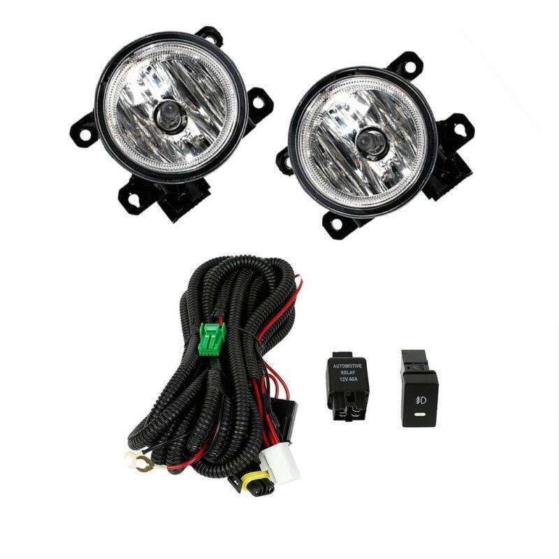 For 2016-2021 Honda Civic Front Bumper Pair Clear Halogen Lens Fog Light Lamp