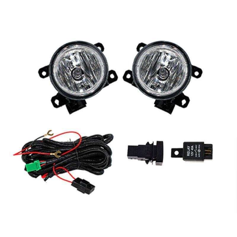 For 2016-2021 Honda Civic Front Bumper Pair Clear Halogen Lens Fog Light Lamp
