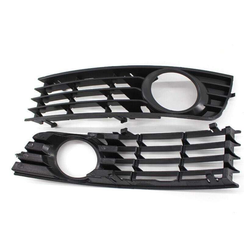 2X/Set Front Lower Bumper Fog Light Grille for Audi A4 B6 2001-2005 Mesh Grill