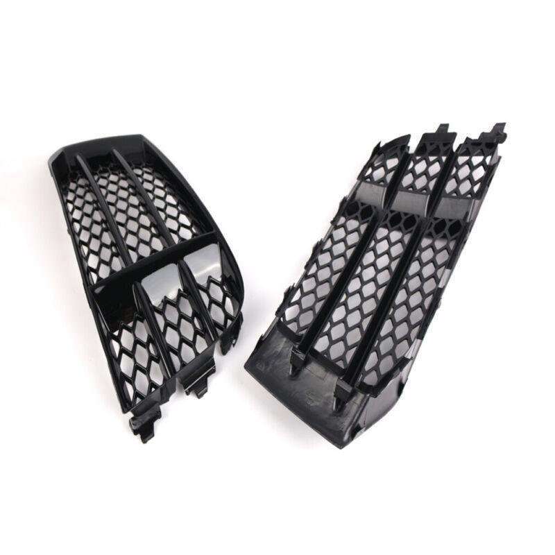 2pcs Set Front Bumper Lower Grilles For Audi RS5 RS5C 2010-2016 Gloss Black