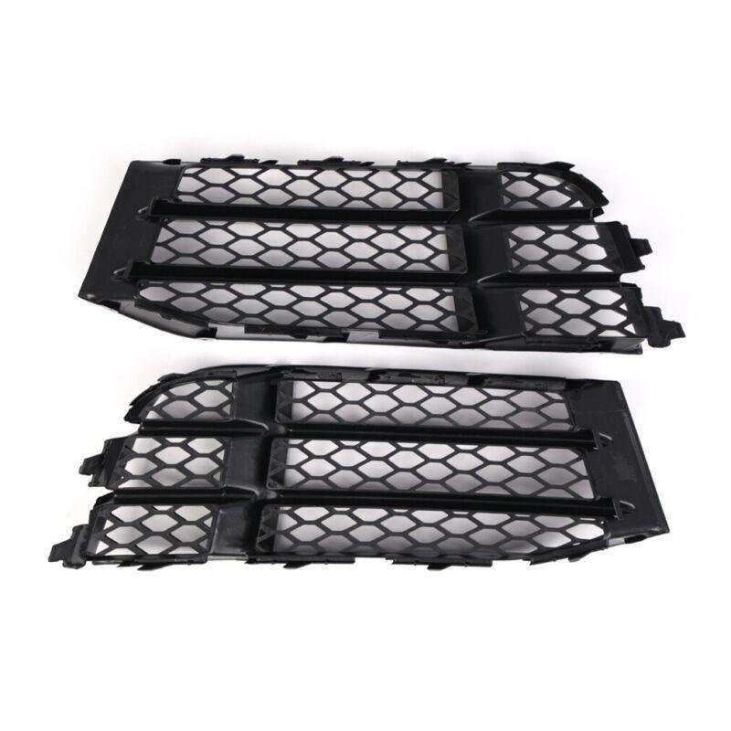 2pcs Set Front Bumper Lower Grilles For Audi RS5 RS5C 2010-2016 Gloss Black