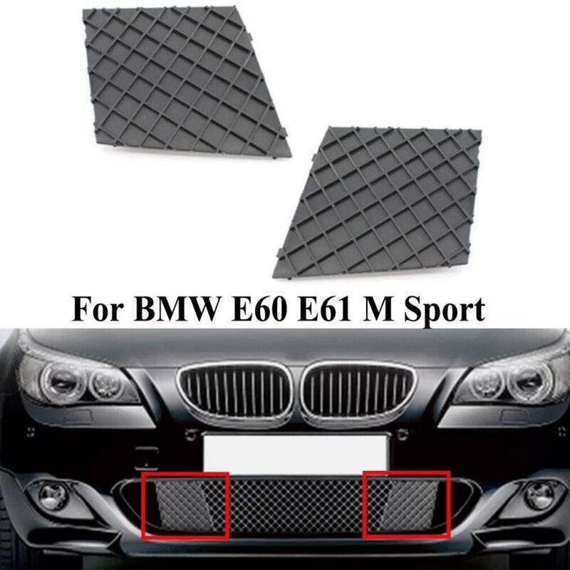 1 Pair Front Bumper Grill Grille for BMW 5-Series E60 E61 M Package 2004-2009