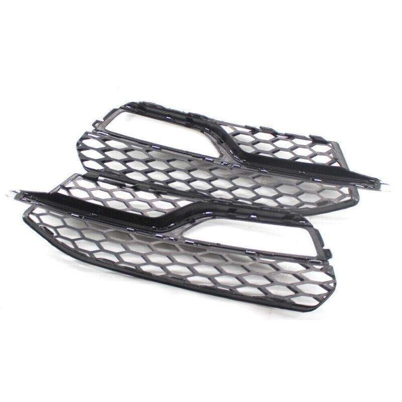 Fit For Audi A3 S-Line S3 2014-2016 Pair of Bumper Fog Light Chrome Grill Grille