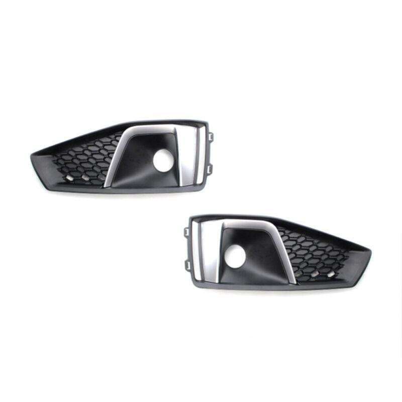 2x Front Bumper Fog Lamp Grille Cover For Audi A4 B9 2018-20 LR 8W0807681J/682J