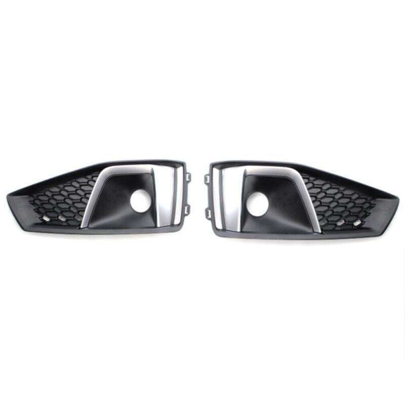 2x Front Bumper Fog Lamp Grille Cover For Audi A4 B9 2018-20 LR 8W0807681J/682J