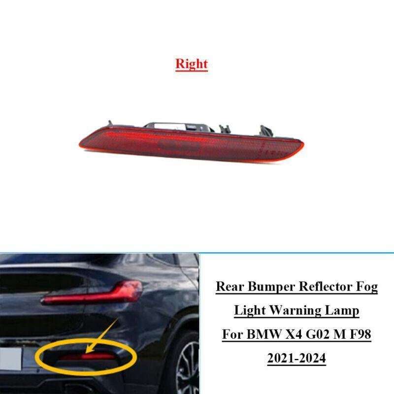 Rear Bumper Fog Light Reflector Warning Lamp For BMW X4 G02 M F98 2021-24 Right
