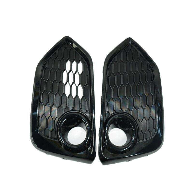 Pair Front Bumper Fog Light Trim Bezel Cover For 2017-2019 Honda Civic Hatchback