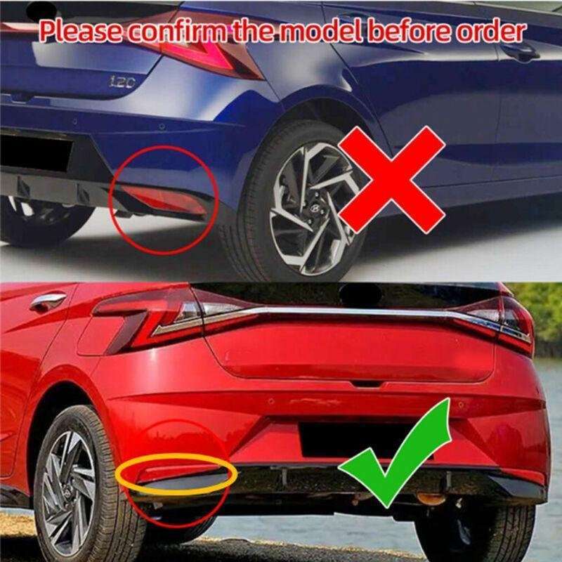 Rear Fog&amp;Brake Taillight Bumper Reflector Light For Hyundai I20 2020-2021 Pair