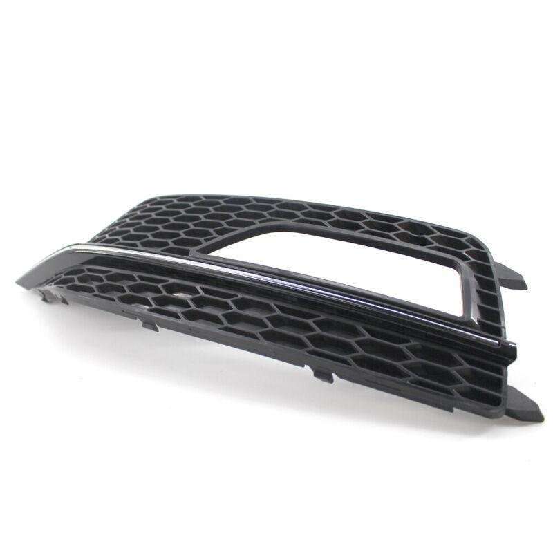 Gloss Black Left Front Fog Light Grille Fit For Audi A4 B8 S-Line S4 13-15
