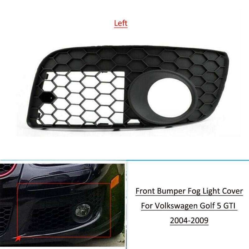 Left Front Bumper Fog Light Mesh Cover Grille For VW Golf GTI MK5 2004-2009