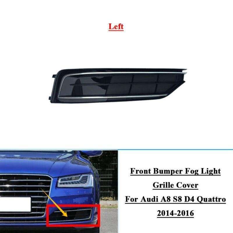 Front Bumper Fog Lamp Grille Cover For Audi A8 S8 D4 Quattro 2014-2016 Left