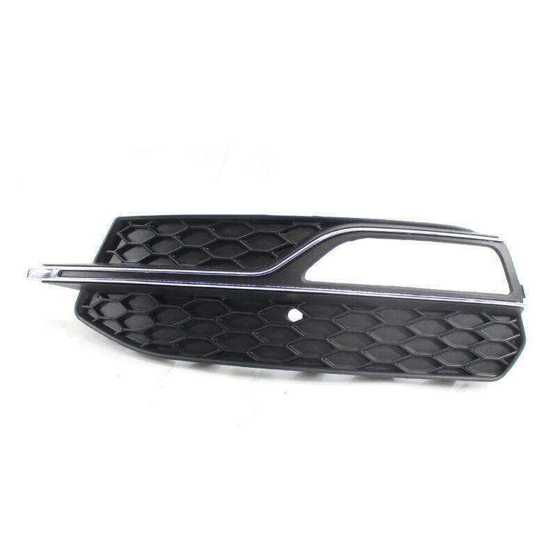 Fit For Audi A3 S3 S-Line 14-16 Pair of Bumper Fog Light Chrome Grill Grille