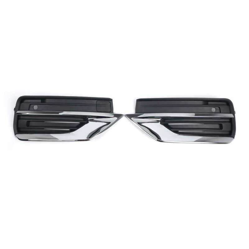 2x ABS Front Bumper Fog Light Cover Fog Lamp Grille For Volvo XC90 2020-2021