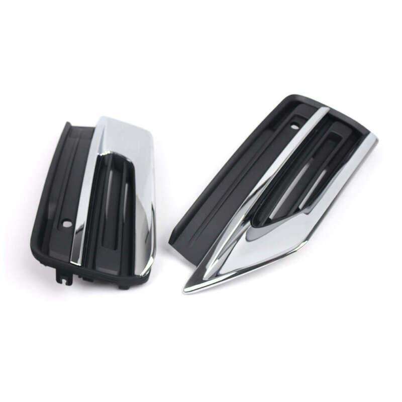 2x ABS Front Bumper Fog Light Cover Fog Lamp Grille For Volvo XC90 2020-2021