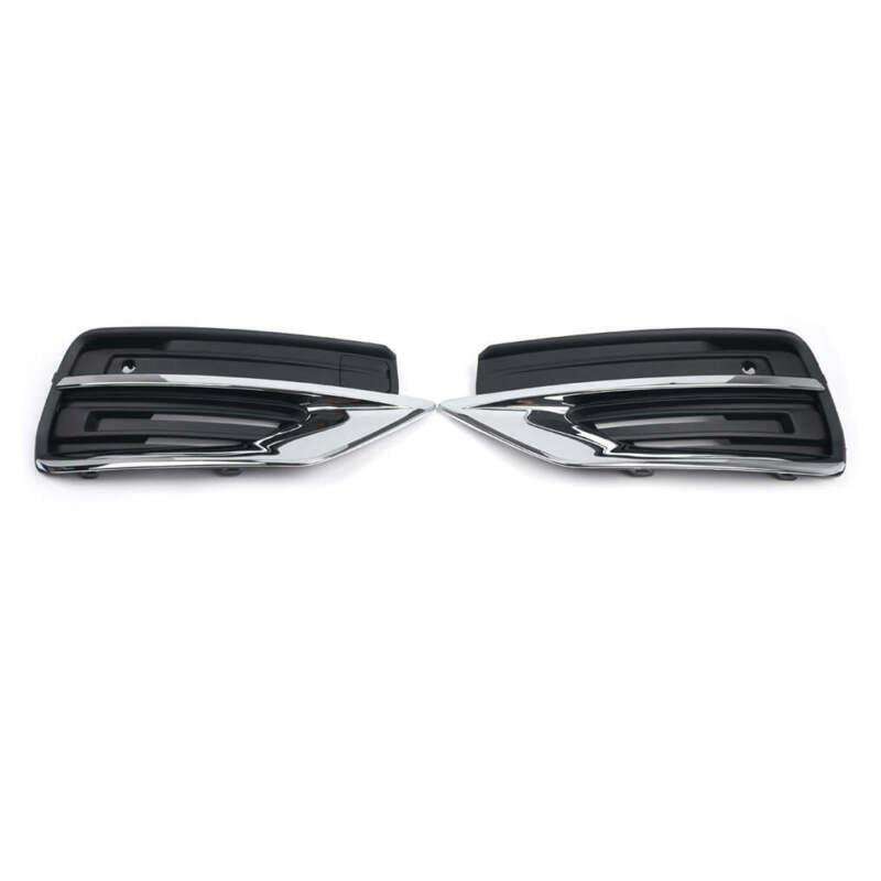 2x ABS Front Bumper Fog Light Cover Fog Lamp Grille For Volvo XC90 2020-2021