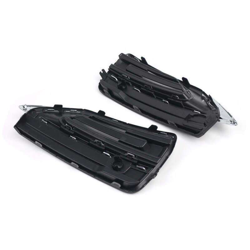 2x ABS Front Bumper Fog Light Cover Fog Lamp Grille For Volvo XC90 2020-2021