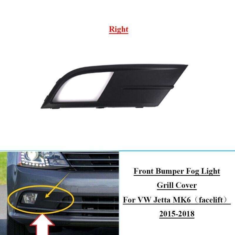 Front Bumper Fog Light Lamp Grille Cover For VW Jetta MK6Facelift15-18 Right