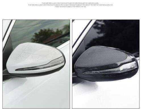 2015-2021 Rear View Mirror Carbon Fiber For Benz C-Class C43 C63 AMG Cover Trim