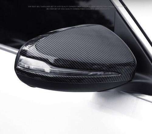 2015-2021 Rear View Mirror Carbon Fiber For Benz C-Class C43 C63 AMG Cover Trim