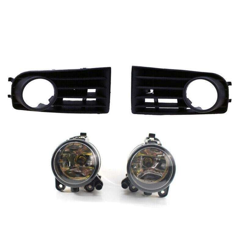 Pair of Fog Light &amp; Grille Set Fit for VW Golf MK5 US Editiion 2005-2009
