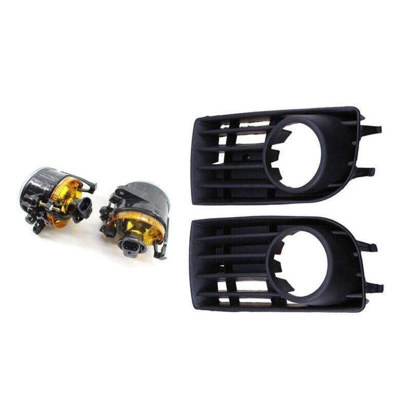 Pair of Fog Light &amp; Grille Set Fit for VW Golf MK5 US Editiion 2005-2009