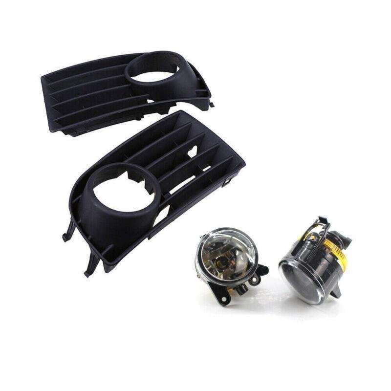 Pair of Fog Light &amp; Grille Set Fit for VW Golf MK5 US Editiion 2005-2009