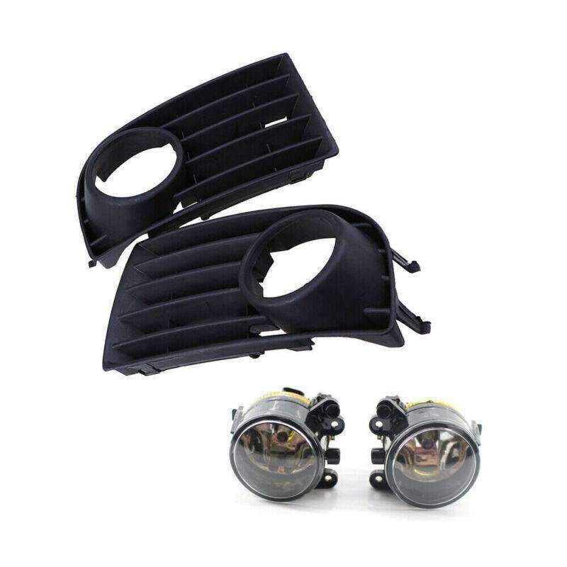 Pair of Fog Light &amp; Grille Set Fit for VW Golf MK5 US Editiion 2005-2009