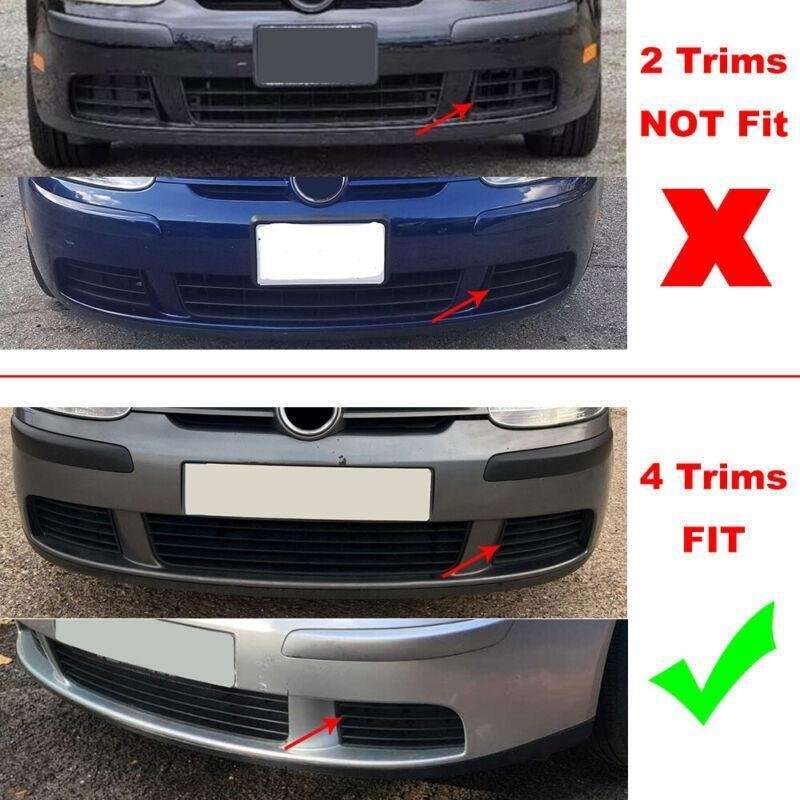 Left Front Bumper Foglight Grille Fit For VW Golf Mk5 05-09