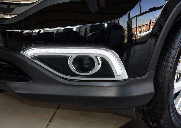 For Honda CRV CR-V 2012-2014 Led Front Bumper Fog Light White Color Light Guide