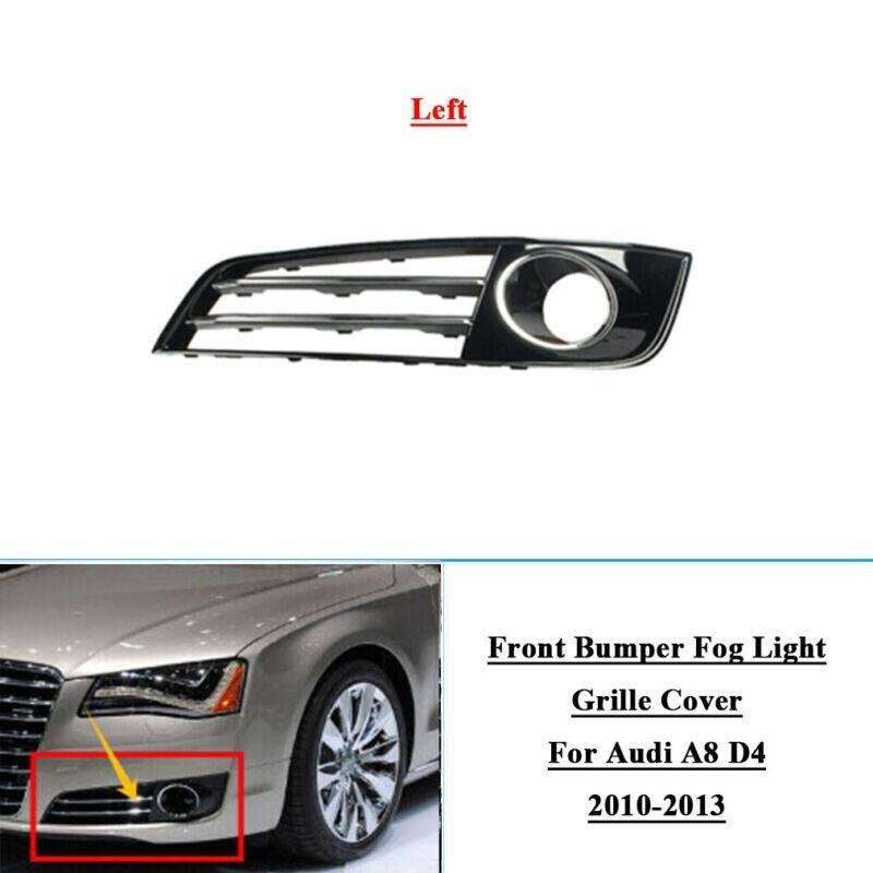 Front Bumper Fog Lamp Grille Cover For Audi A8 D4 2010-2013 Left 4H0807680E