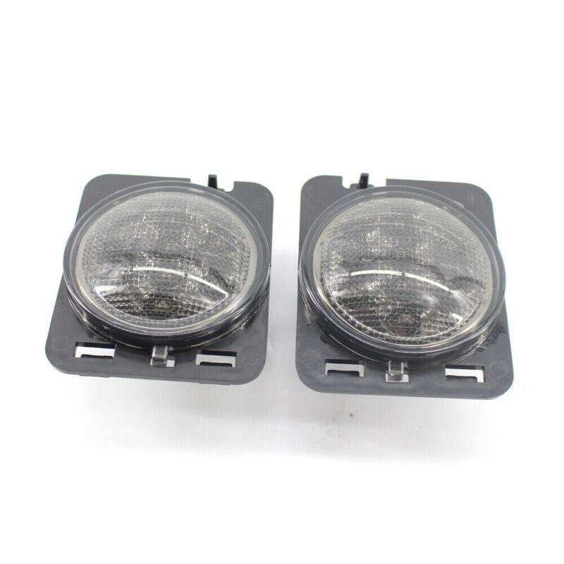 Eyebrow LED Smoke Lights LED Turn Signal Fender Side Fit For Jeep Wrangler 07-17