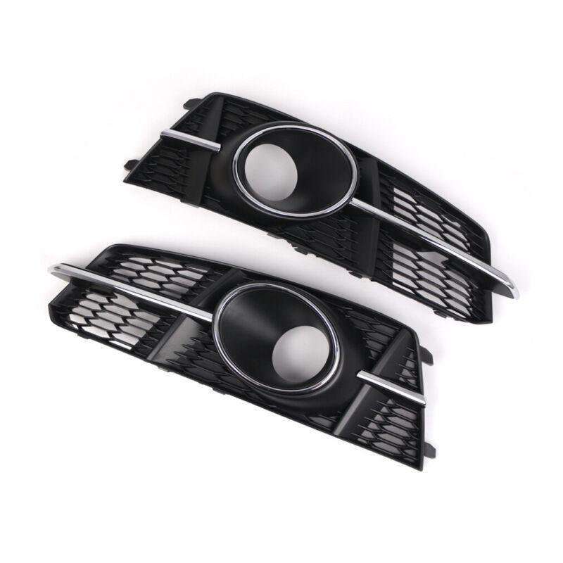 2pcs Set Front Bumper Lower Fog Light Grilles For Audi S6 A6 C7 S-Line 2016-2018