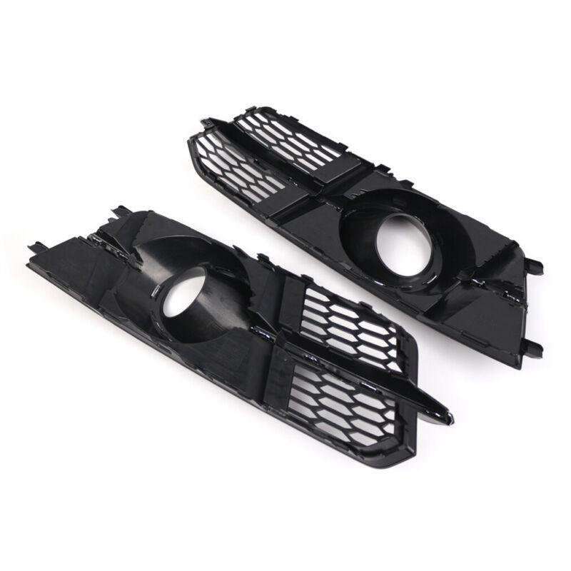 2pcs Set Front Bumper Lower Fog Light Grilles For Audi S6 A6 C7 S-Line 2016-2018
