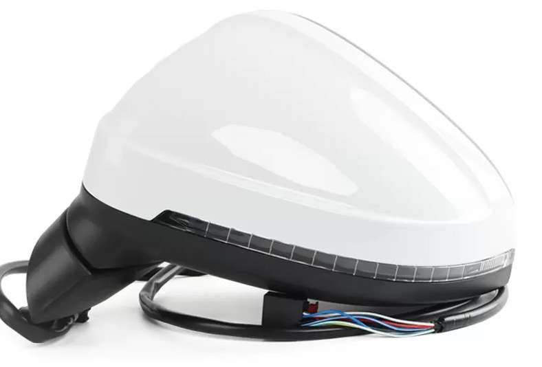 Left White For Audi A5 2017-2022 Side Door rearview Mirror Assembly 6 wires Part