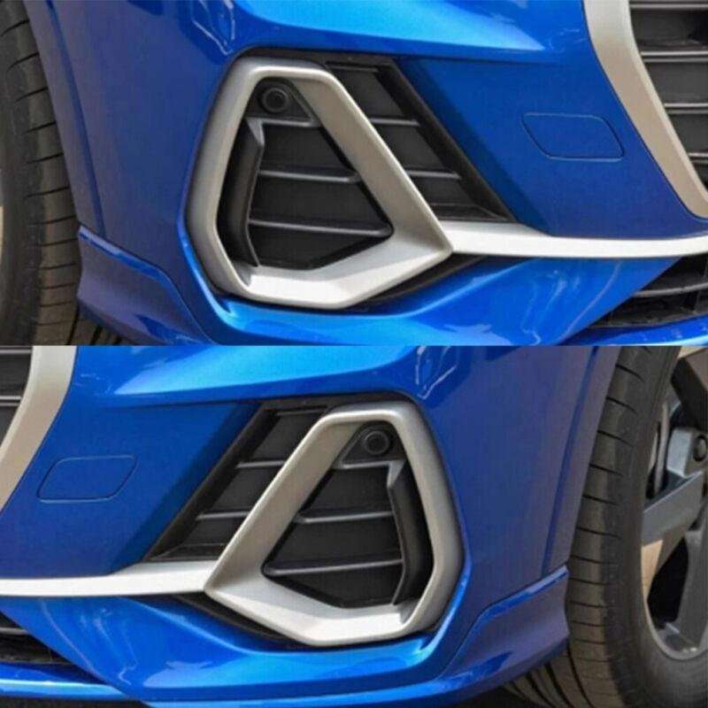 2xFront Bumper Fog Lamp Grille Cover For Audi Q3 S-LINE 18-20 LR 83G807681A/682A
