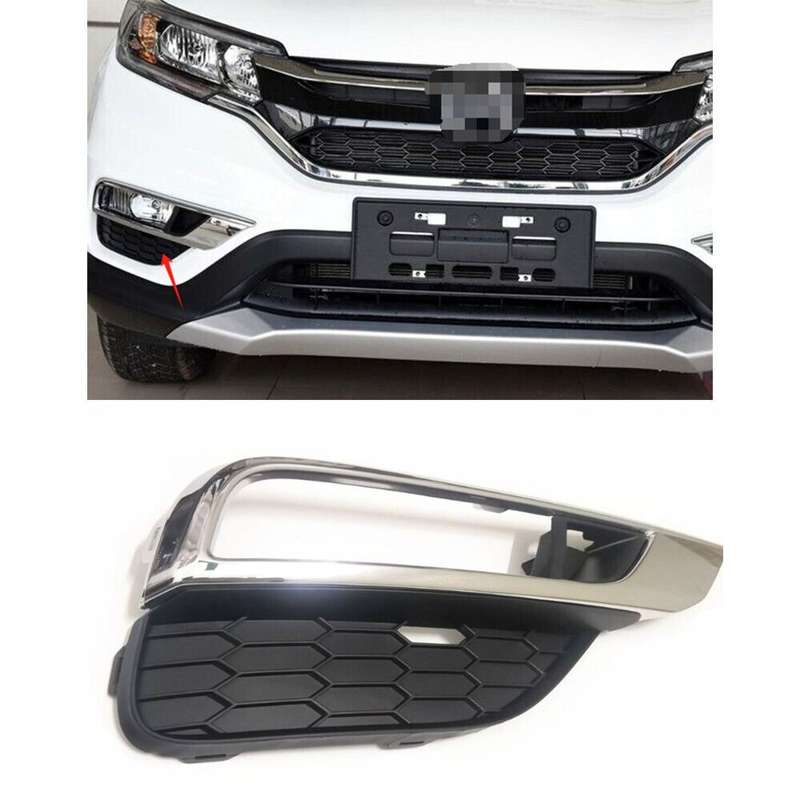 1Pc Right For Honda CRV CR-V 2015-2016 DRL Front Bumper Fog Light Frame Cover
