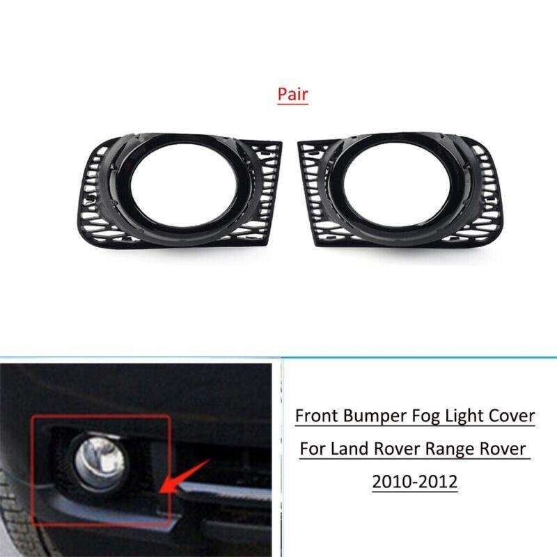 2x Front Bumper Light Lamp Cover Grilles For Land Rover Range Rover 2010-2012