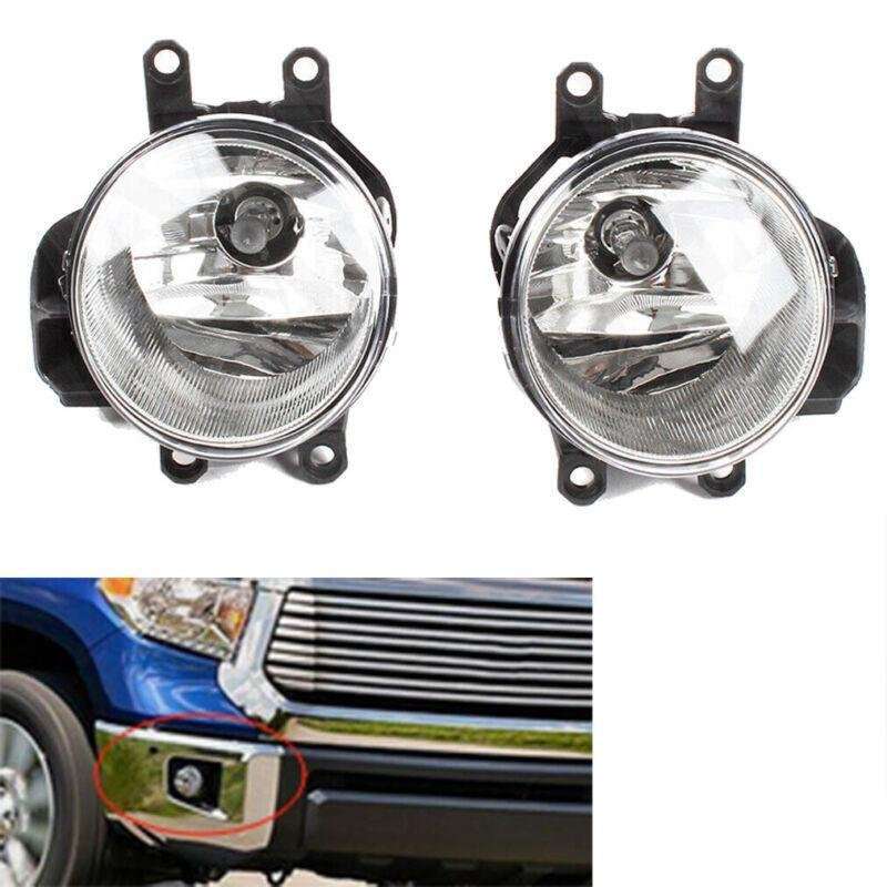 Front Bumper Halogen Fog Light Driving Lamp For Toyota Tundra 2014-2021 Pair