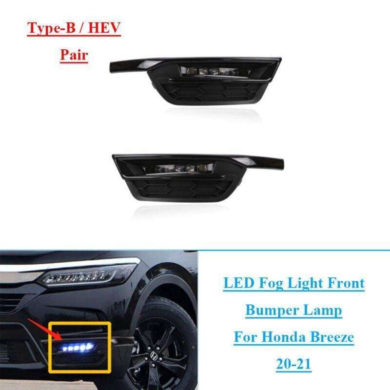 LED Fog Light Front Bumper Lamp Signal Light For Honda Breeze 20-21 HEV Pair
