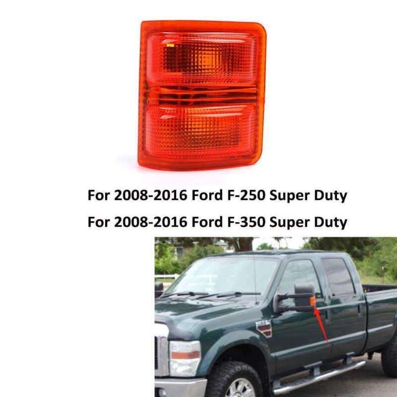 Mirror Turn Signal Light Lens For 2008-2016 Ford F-250 F-350 F250 F350 Left Side