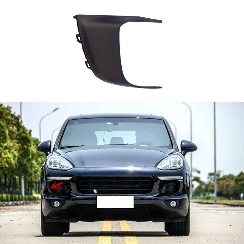 Right Front Fog Light Grille Cover Frame Trim For Porsche Cayenne 92A 2015-2018