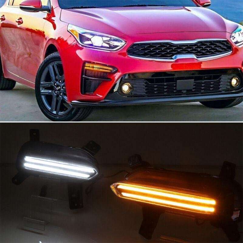 Fit For Kia Cerato 2019-2020 LED DRL Daytime Running Fog Light Lamps