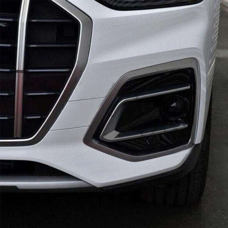 Front Bumper Fog Light Lamp Grille Cover Bezel Trim For Audi Q5 2021-2024 Left