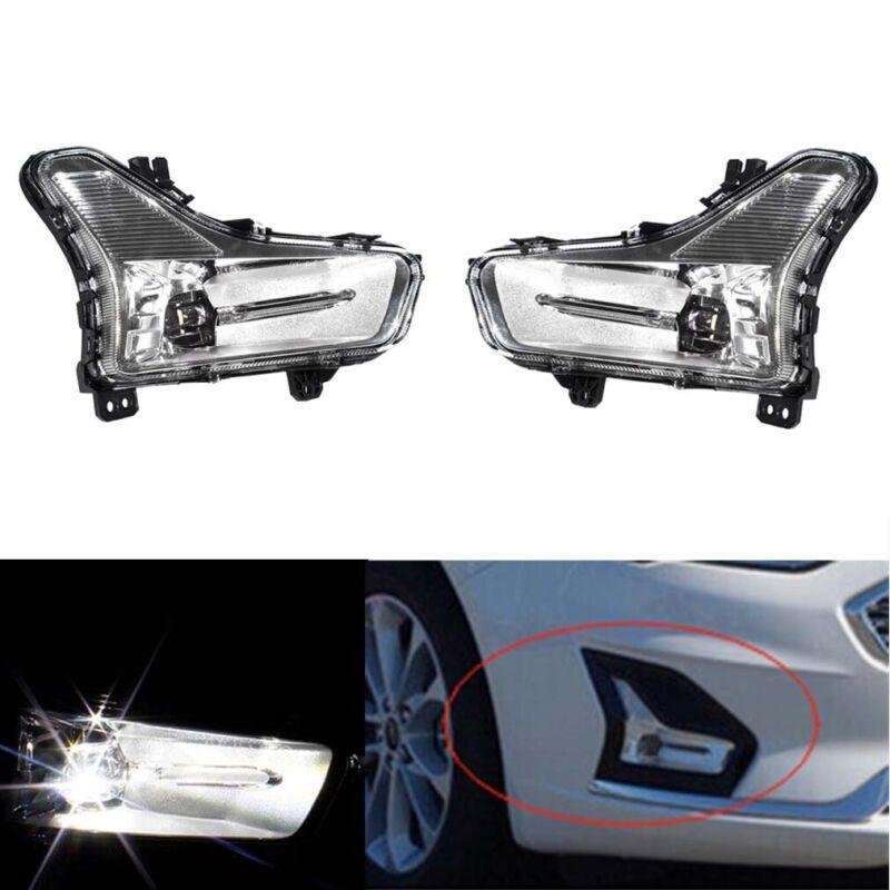 Pair Front Bumper LED Fog Light Driving Lamp For Ford Fusion 2019-2022