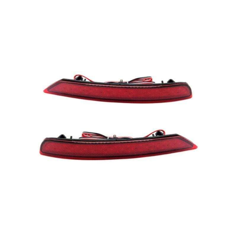 2x Red LED Rear Fog Taillight Bumper Reflector Lights For Subaru Forester 08-18