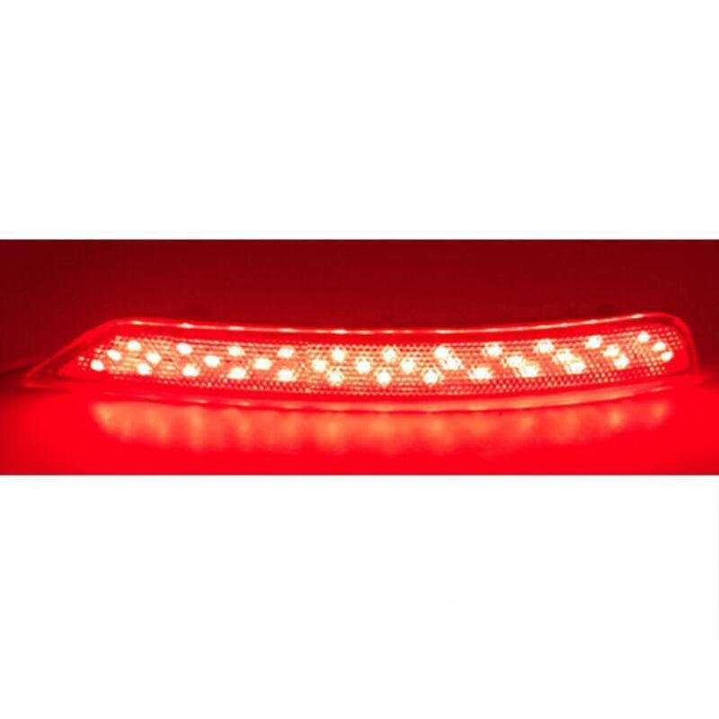 2x Red LED Rear Fog Taillight Bumper Reflector Lights For Subaru Forester 08-18