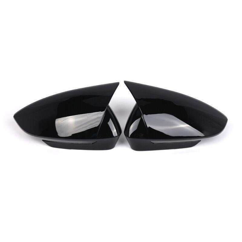 2pcs Rear View Wing Mirror Cover Caps For VW ID.4 VW ID.5 2021-2024 Gloss Black