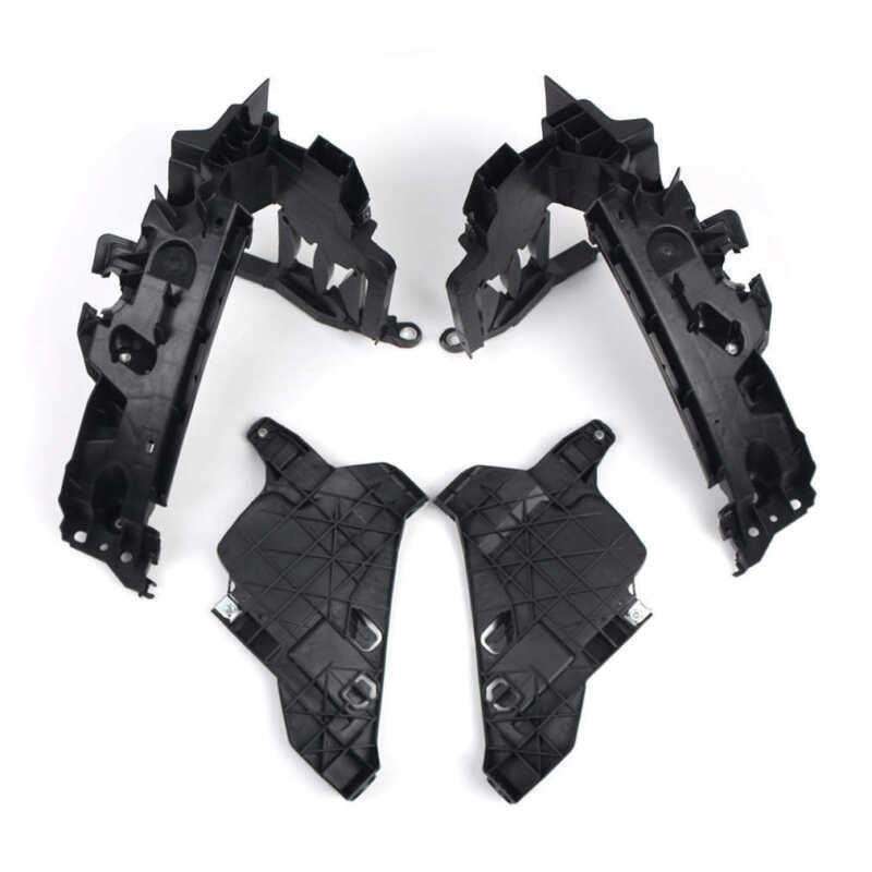 4PCS Set Headlight Mount Support Retainer Plate Bracket For AUDI Q5 2013-2017