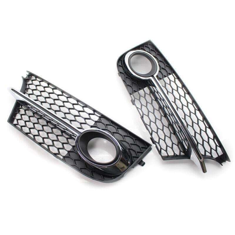 2x Bumper Honeycomb Mesh Fog Light Grilles For Audi TT MK2 S-LINE TTS 2011-2014