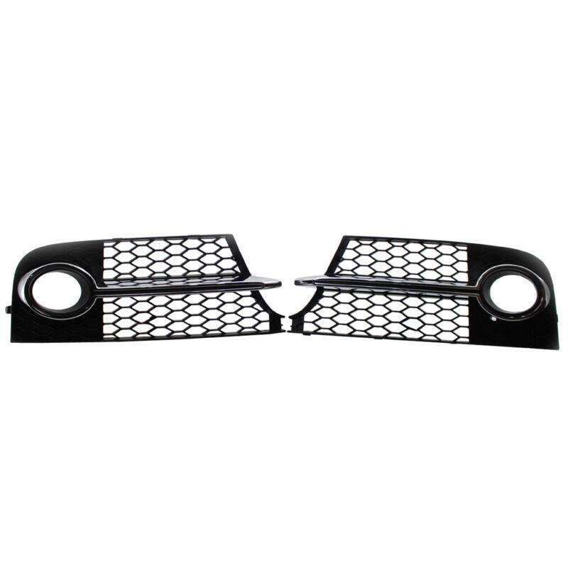 2x Bumper Honeycomb Mesh Fog Light Grilles For Audi TT MK2 S-LINE TTS 2011-2014